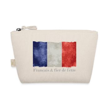 Drapeau France bleu blanc rouge Français fier - Trousse biologique - nature - Devant