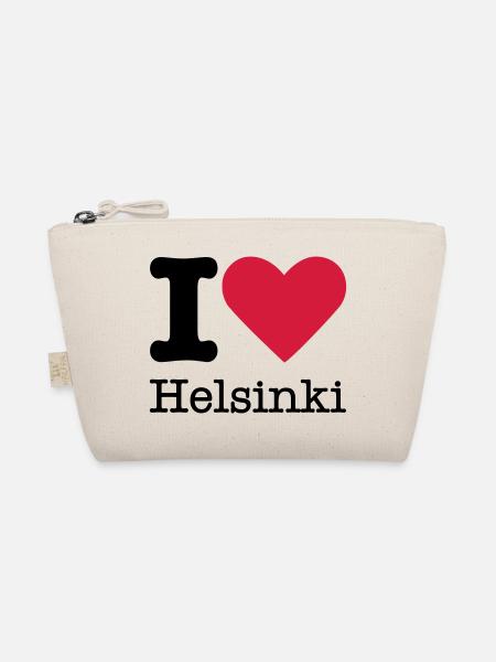 I Love Helsinki - Organic Pouch - nature - Front