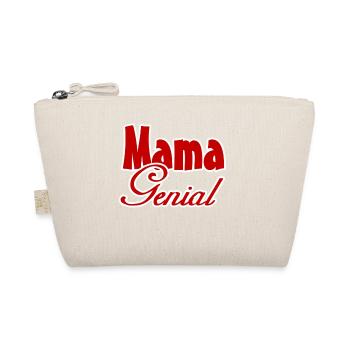 Mama Genial Mutter Muttertag Familie Geschenk - Bio-Täschchen - Natur - Vorne