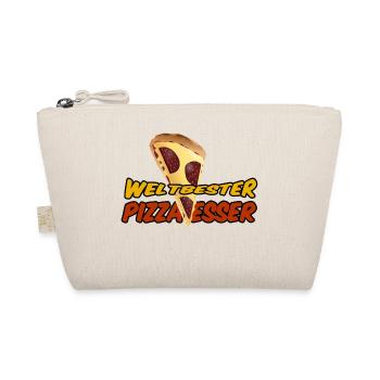 Weltbester Pizza-Esser Pizza, Italien, Geschenk - Bio-Täschchen - Natur - Vorne