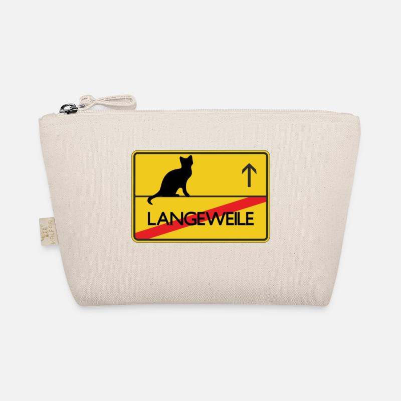 Ortsschild Katze Geschenk Bio-Täschchen