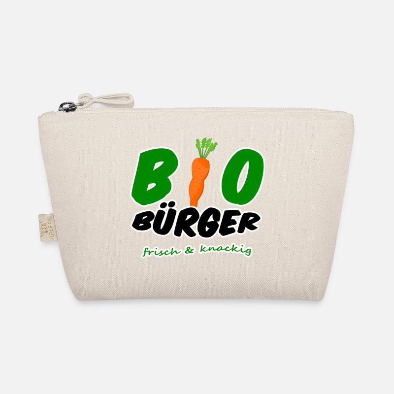 Bio Bürger vegan vegetarisch Spruch Geschenk - Bio-Täschchen - Natur