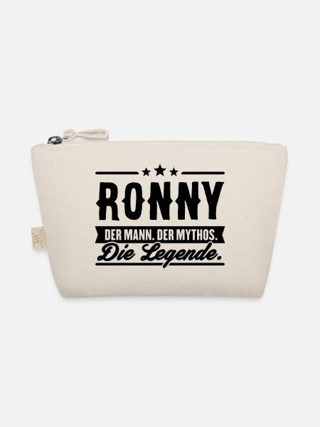 Mann Mythos Legende Ronny - Bio-Täschchen - Natur - Vorne