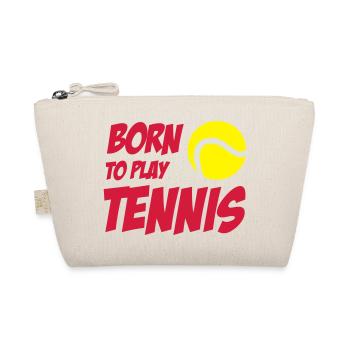 Born To Play Tennis - Organic Pouch - nature - Front