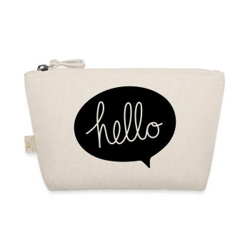 HELLO Sprechblase - Bio-Täschchen - Natur - Vorne