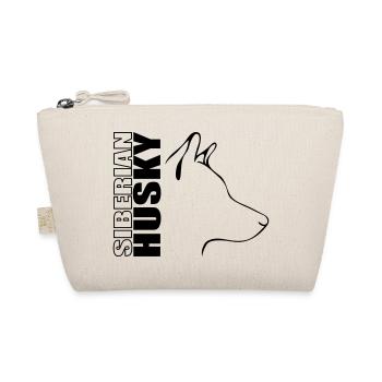 SIBERIAN HUSKY profile dog dogs Wilsigns - Organic Pouch - nature - Front