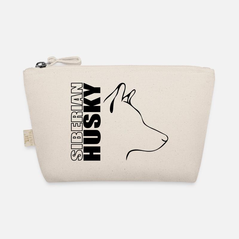 SIBERIAN HUSKY Profil Hund Hunde Wilsigns Bio-Täschchen