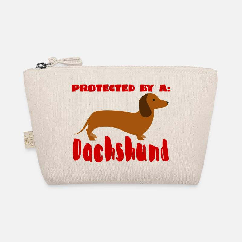Dachshund / Dachshund: Protected by a Dachshund Organic Pouch