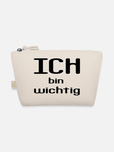 ICH bin wichtig - Bio-Täschchen - Natur - Vorne