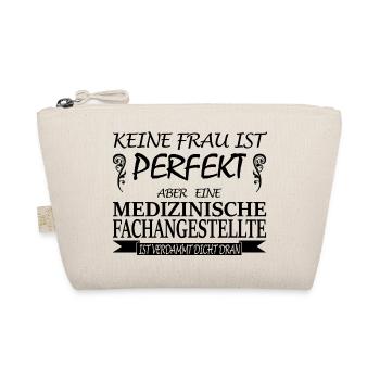 Medizinische Fachangestellte-keine Frau perfekt - Bio-Täschchen - Natur - Vorne
