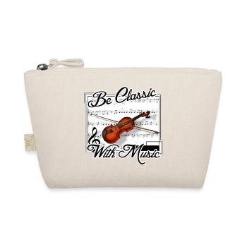 Be classic with Music Klassik Musik Geige Geschenk - Bio-Täschchen - Natur - Vorne