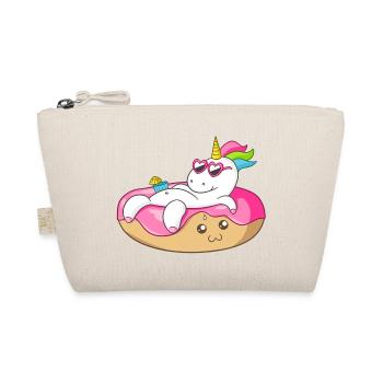 idée cadeau beignet licorne d'anniversaire t-shirt Fu - Trousse biologique - nature - Devant