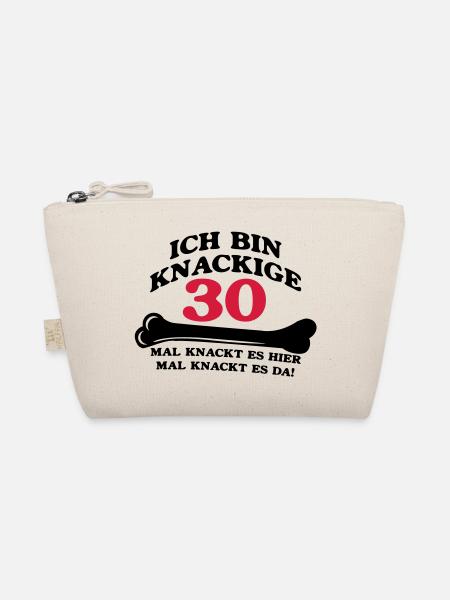 Geburtstag - Ich bin Knackige 30 - Bio-Täschchen - Natur