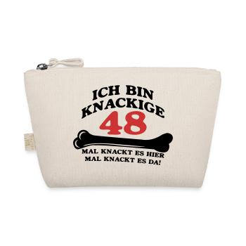 Geburtstag - Ich bin Knackige 48 - Bio-Täschchen - Natur - Vorne