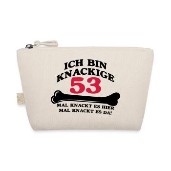 Geburtstag - Ich bin Knackige 53 - Bio-Täschchen - Natur - Vorne