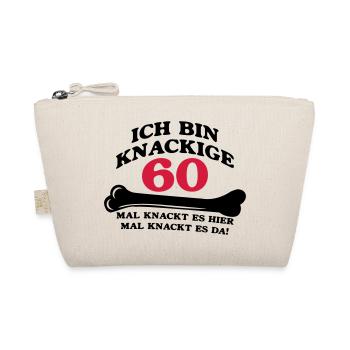 Geburtstag - Ich bin Knackige 60 - Bio-Täschchen - Natur - Vorne