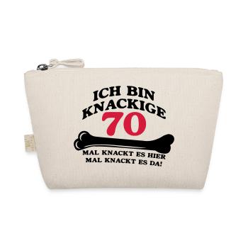 Geburtstag - Ich bin Knackige 70 - Bio-Täschchen - Natur - Vorne