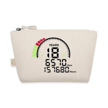 counter anniversary years 18 years - Organic Pouch - nature - Front