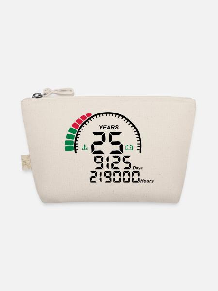 years 25 years anniversary meter - Organic Pouch - nature - Front