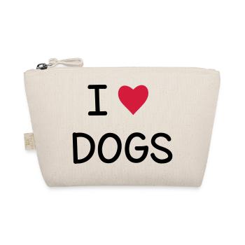J'adore les chiens I Idée cadeau - Trousse biologique - nature - Devant