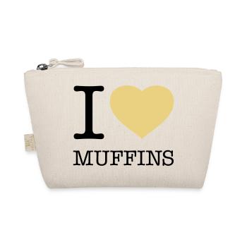 I LOVE MUFFINS - Organic Pouch - nature - Front