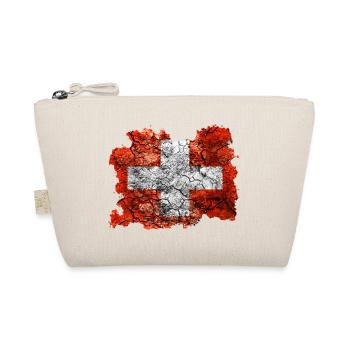 Switzerland vintage flag - Organic Pouch - nature - Front