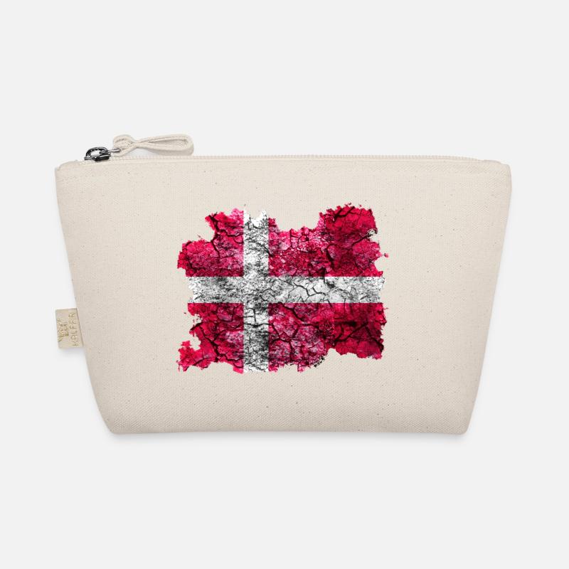 Danemark Drapeau Vintage - Trousse biologique - nature