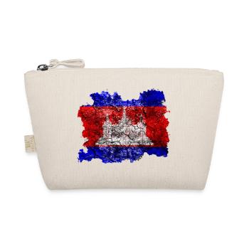 Cambodge Drapeau Vintage - Trousse biologique - nature - Devant