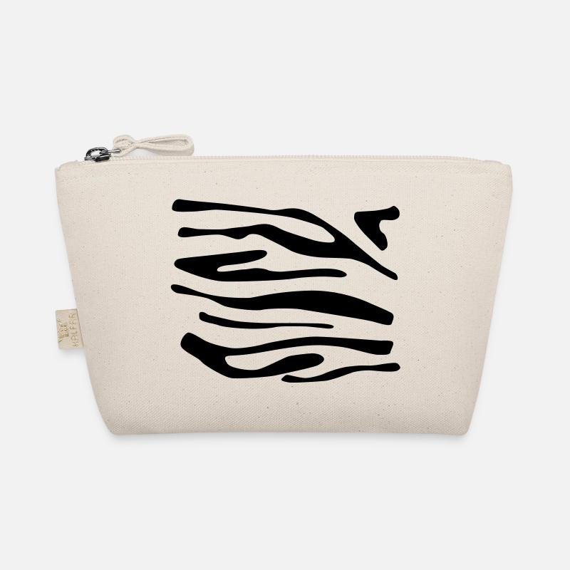 Zebra-Druck ein - Bio-Täschchen - Natur