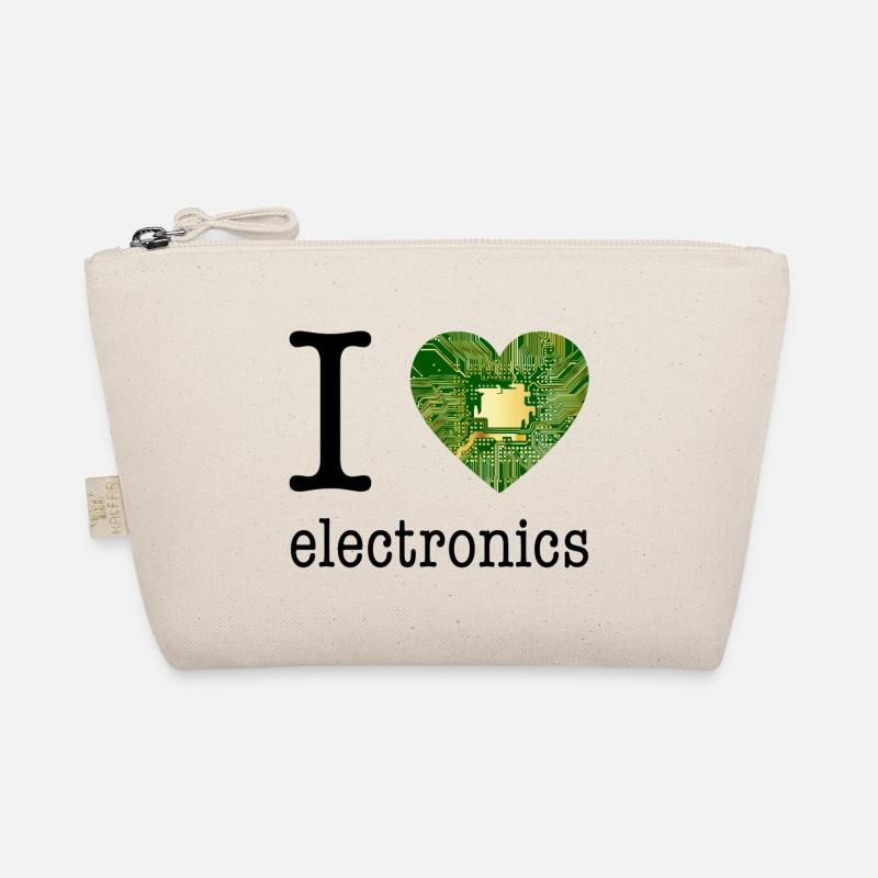 I love Electronics - electronics / gift idea Organic Pouch