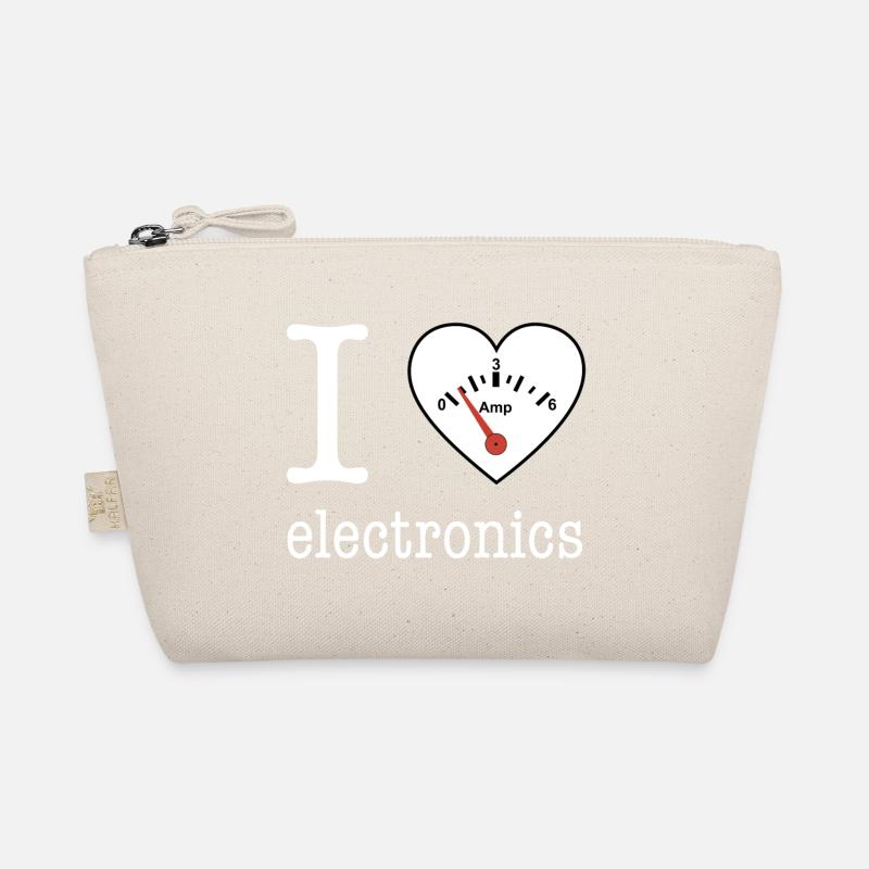 I love Electronics - Elektronik / Geschenk Idee Bio-Täschchen