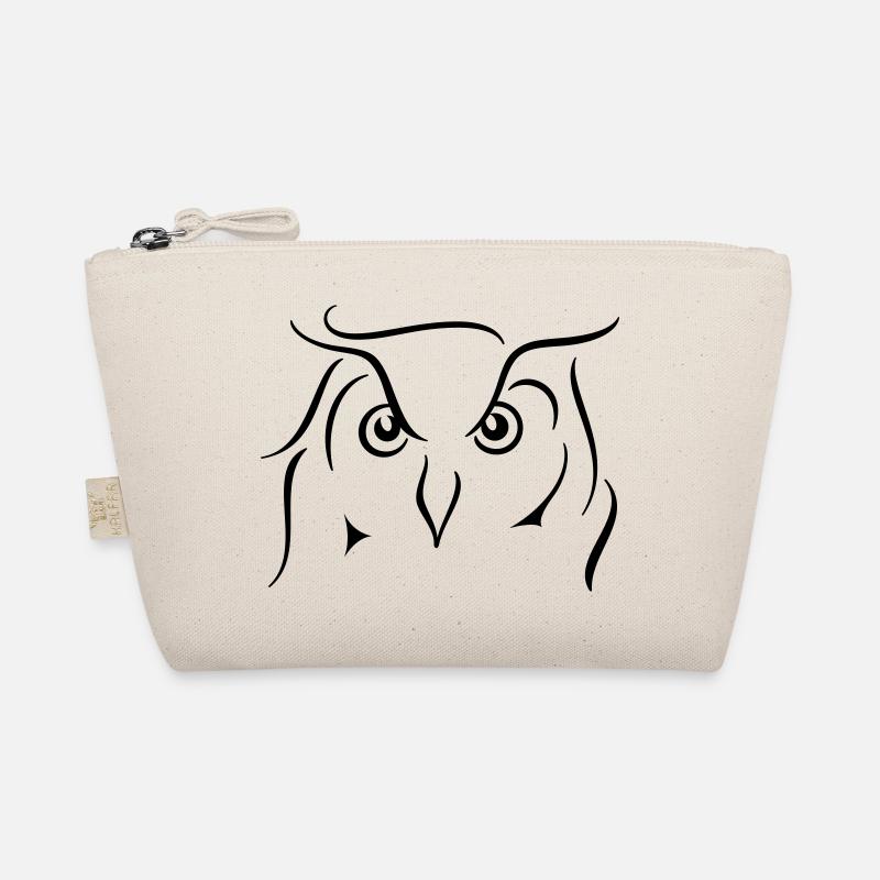 Uhu - Strichzeichnung Geschenkidee Geschenk Bio-Täschchen