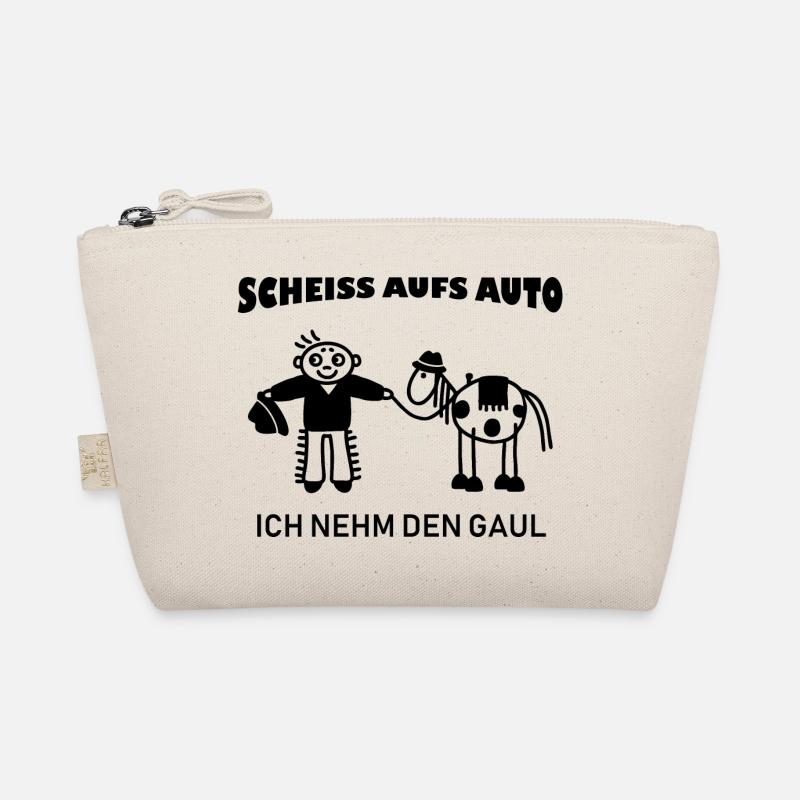 Cowboy mit Pferd Westernreiten Spruch Bio-Täschchen