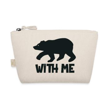 Bear with Me - Funny Idea T-shirt - Organic Pouch - nature - Front
