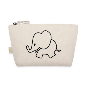Little Elephant - Bio-Täschchen - Natur - Vorne