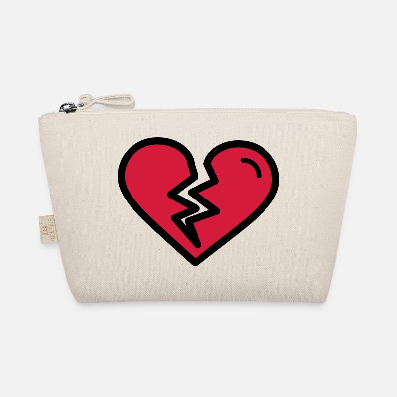 Broken heart, heartache sadly in love Organic Pouch