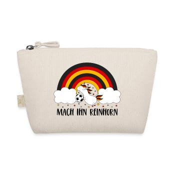 Germany Unicorn Make Him Reinhorn Football Ball - Organic Pouch - nature - Front