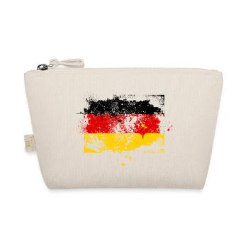 Germany flag banner grunge graffiti style German - Organic Pouch - nature - Front
