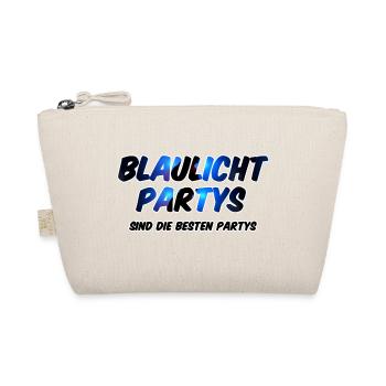 Blaulicht Party Polizei Feuerwehr Sanitäter - Bio-Täschchen - Natur - Vorne