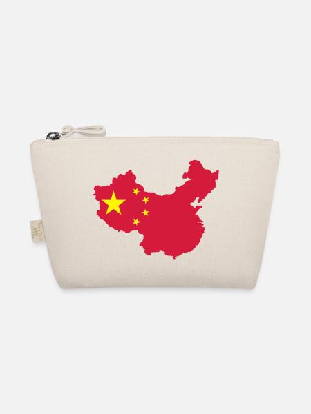 Karte von China - Bio-Täschchen - Natur