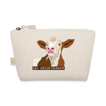 Kalb: Sei Vegetarier - Bio-Täschchen - Natur - Vorne