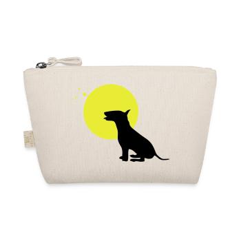 Mondsilhouette Hundedesign - Bio-Täschchen - Natur - Vorne