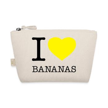 I LOVE BANANAS Banane - Bio-Täschchen - Natur - Vorne