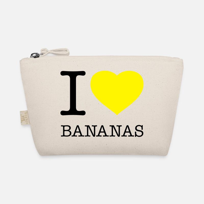 I LOVE BANANAS Banane Bio-Täschchen