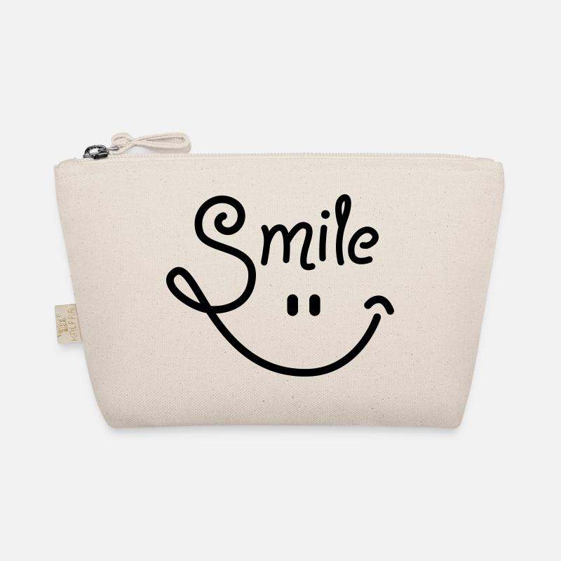 smile - smiley - smiling - lachen - Lachgesicht-1C Bio-Täschchen
