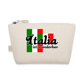 Italia Italien italienisch Urlaub Ferien Geschenk - Bio-Täschchen - Natur - Vorne