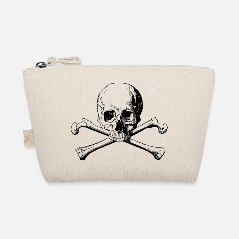 Crossbones skull Organic Pouch