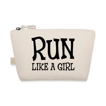 Run Like A Girl - Organic Pouch - nature - Front