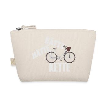 Spruch Hätte Hätte - Fahrrad - Kette - Bio-Täschchen - Natur - Vorne