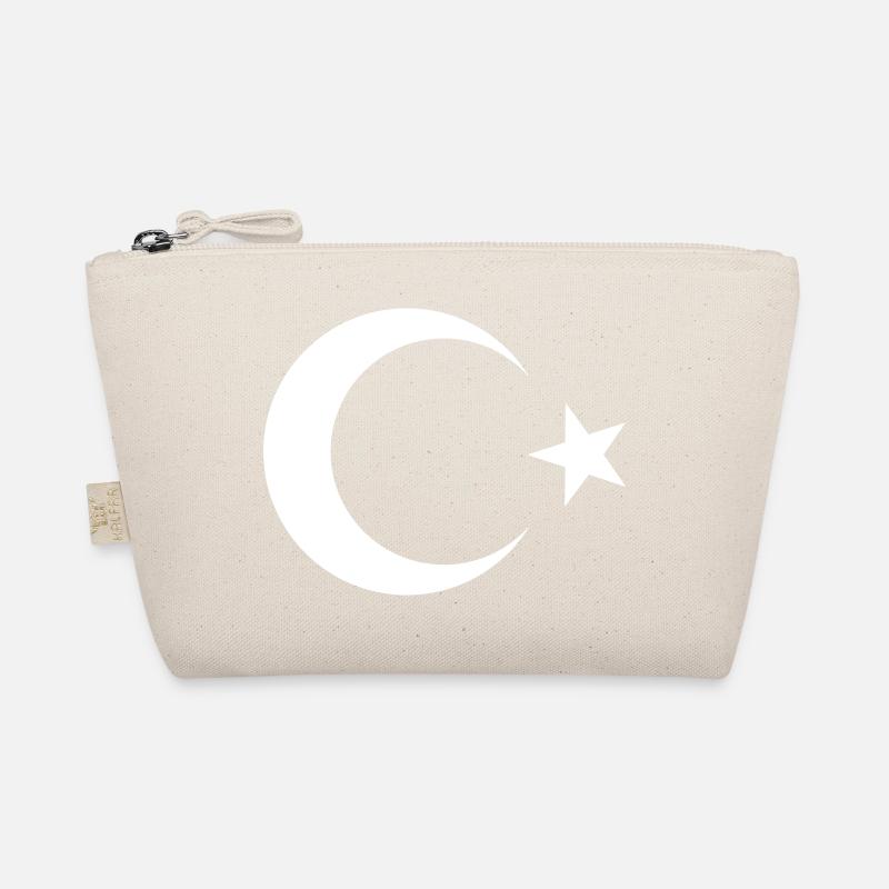 Turkish flag black Organic Pouch